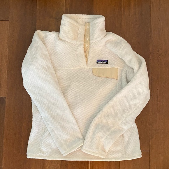 Cream Ivory Patagonia retool snap t fleece pullover - Picture 4 of 4